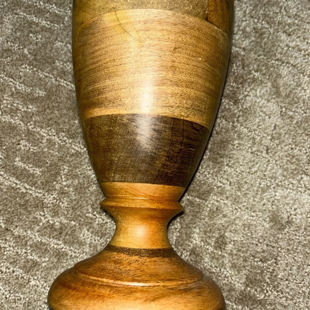 Threshold Wooden Vase Finial 9”
